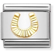 Nomination Gold Horseshoe Charm