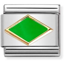 Nomination Green Rhombus Charm