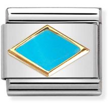 Nomination Turquoise Rhombus Charm