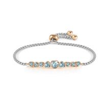 Nomination Milleluci Blue Crystal Hearts Bracelet - 14cm