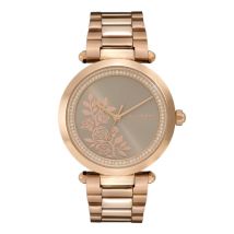 Olivia Burton Signature T-bar Floral Rose Gold Bracelet Watch