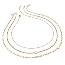 Olivia Burton Classic Illusion Gold Stacking Necklace Set - 40cm