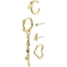 Pilgrim Gold Recycled Shy Organic Earring Set - Gold