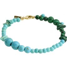 Pilgrim Soulmates Turquoise + Malachite Bracelet - 18cm