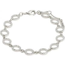 Pilgrim Silver Recycled Rogue Crystal Bracelet - 16cm