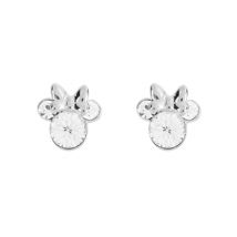 Disney Silver Minnie Mouse Birthstone Earrings - April