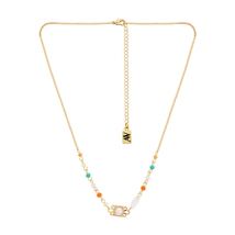 August Woods Gold Beaded Pearl Necklace - 41cm