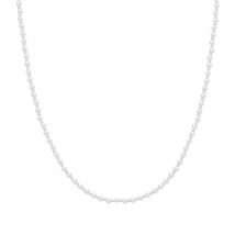 August Woods Silver Dainty Pearl Necklace - 40cm