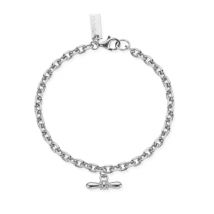 ChloBo Silver Balanced Aura T-bar Bracelet - 19cm