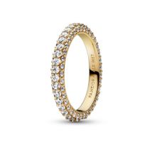 Pandora Gold Sparkling Band Ring - 60 Pandora Ring