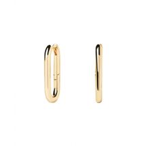 PDPAOLA Gold Beat Hoop Earrings - Gold