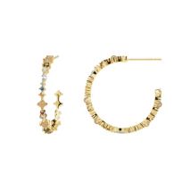 PDPAOLA Gold Halo Hoop Earrings - Gold