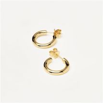 PDPAOLA Gold Medium Cloud Hoop Earrings - Gold