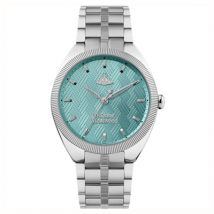 Vivienne Westwood Silver + Turquoise Mews Watch - Silver