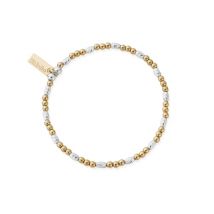 ChloBo Gold Plated Mix Dainty Sparkle Bracelet - Gold