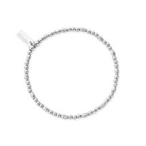 ChloBo Silver Dainty Sparkle Bracelet - Silver