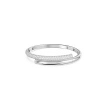 Swarovski Dextera White Crystal Rhodium Bangle