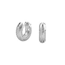 Swarovski Dextera White Cystal Hoop Earrings