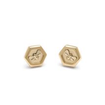 Olivia Burton Gold Bee and Honeycomb Stud Earring