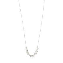 Pilgrim Silver Coby Recycled Crystal Links Necklace - Silver