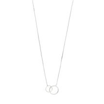 Pilgrim Silver Vivane Interlocking Necklace & Earstuds Gift Set - Silver