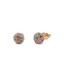 Kate Spade New York Gold Multi Colour Disco Ball Studs - Gold