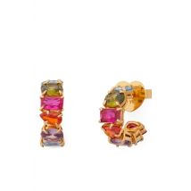 Kate Spade New York Gold Multi Coloured Huggies - Gold