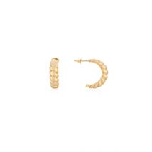 August Woods Gold Chunky Twist Hoop Earrings - Gold