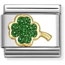 Nomination Green Four-Leaf Clover Charm