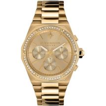 Olivia Burton Gold Multi Hexa Champagne Dial Tonal Crystal Watch