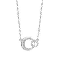 August Woods Silver Entwined Circle Necklace - Silver