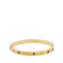 Kate Spade New York Gold Set in Stone Multicoloured Hinged Bangle - 6cm