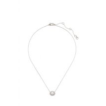 Kate Spade New York Silver Horizontal Oval Halo Necklace - Silver