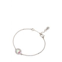 Kate Spade New York Silver Horizontal Oval Halo Bracelet - 17cm