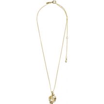 Pilgrim Gold Plated Flow Molten Recycled Necklace - Gold