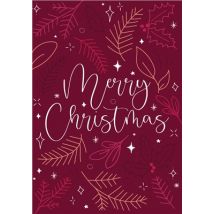 Argento Merry Christmas Card - Red