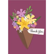 Argento Thank You Card - Purple