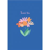 Argento Thank You Card - Blue