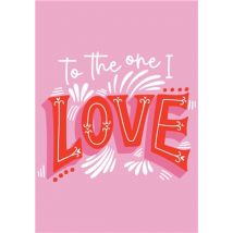 Argento To The One I Love Card - Pink