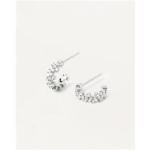 PDPAOLA Little Crown Silver Earrings - Silver