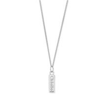 ChloBo Mens Silver Curb Chain Brand Inglot Necklace - 61cm