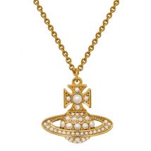 Vivienne Westwood Luiza Bas Relief Gold Tone Necklace