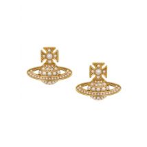 Vivienne Westwood Luiza Bas Relief Gold Tone Studs - Gold