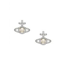 Vivienne Westwood Silver + Pearl Olympia Earrings - Silver