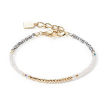 Coeur De Lion Brilliant Gold Crystal Monochrome Bracelet - Gold