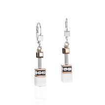Coeur De Lion White Cube Earrings