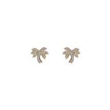 Ted Baker Palmria Gold Crystal Palm Tree Stud Earrings - Gold