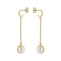 Ted Baker Perllie Gold Pearl Orbit Drop Earrings - Gold