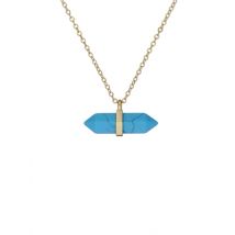 Ted Baker Paries Gold Turquoise Paradise Rock Necklace - 49cm