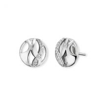 Angel Whisperer Silver Paradise Stud Earrings - Silver